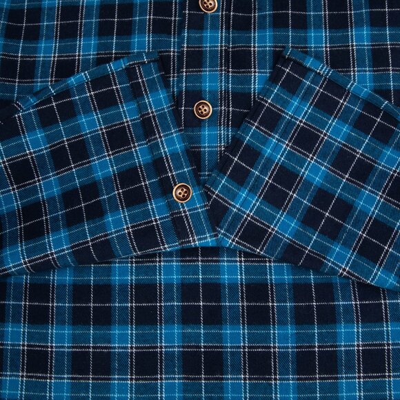 Flannel Shirt with Elbow Patch Pawprint - Picture 5 of 12